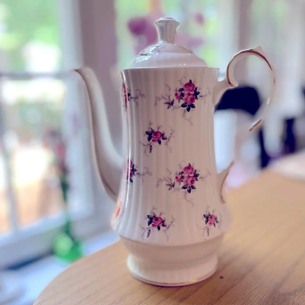 Hammersley Spode Bone China Princess House Windsor Rose Coffee Pot England
